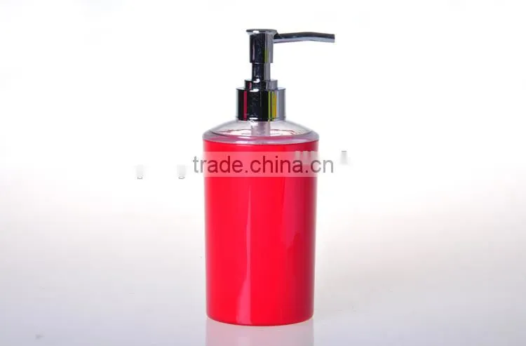 MZ high quality 4 pieces plastic bathroom set/lotion pump