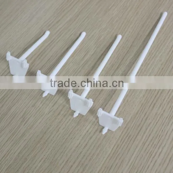 Wholesale Colorful slatwall clear plastic hanger hooks for debris