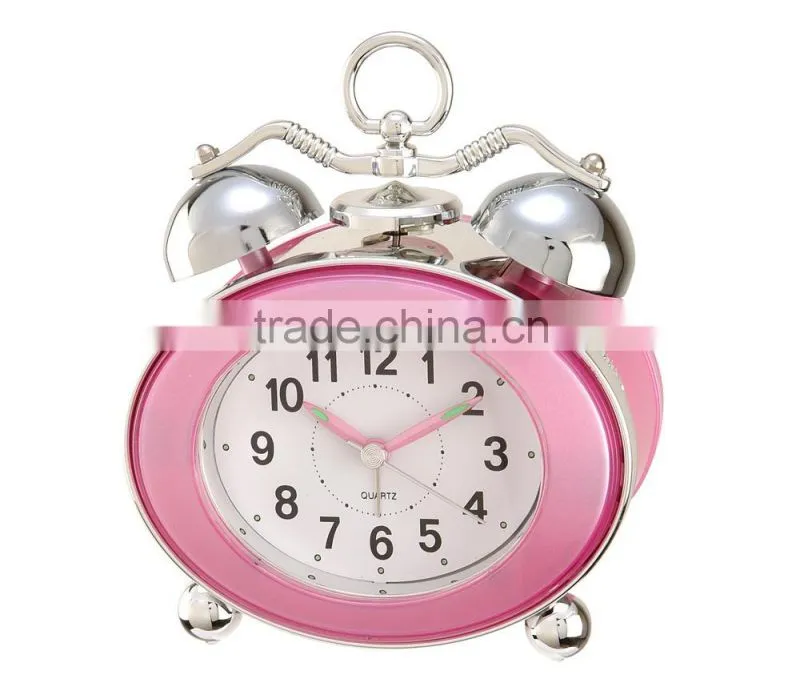 One big bell Snooze touch Light alarm clock hot sale