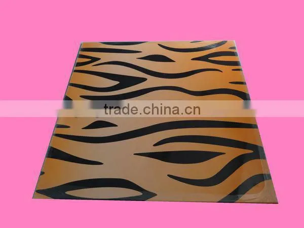 waterproof &fireproof pvc panel pvc ceiling tiles for indor decorative(595*595*7mm)