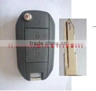 New Product Peugeot 2 button key blank with NE72 Blade (206 key blade)