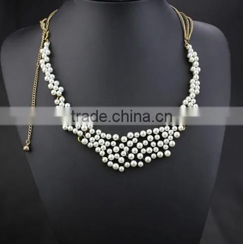 Latest High-end Gold Muti-layer Tassels Paerls Bead Necklace Body Jewelry Sex Body Chain