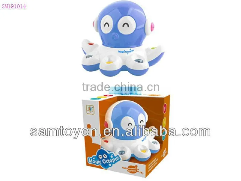 B/O musical plastic toy octopus