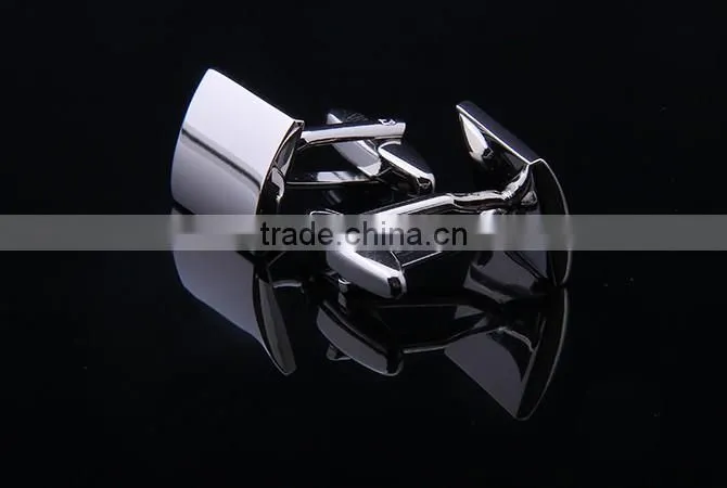 Silver plated cufflink manufacturer wedding cufflink
