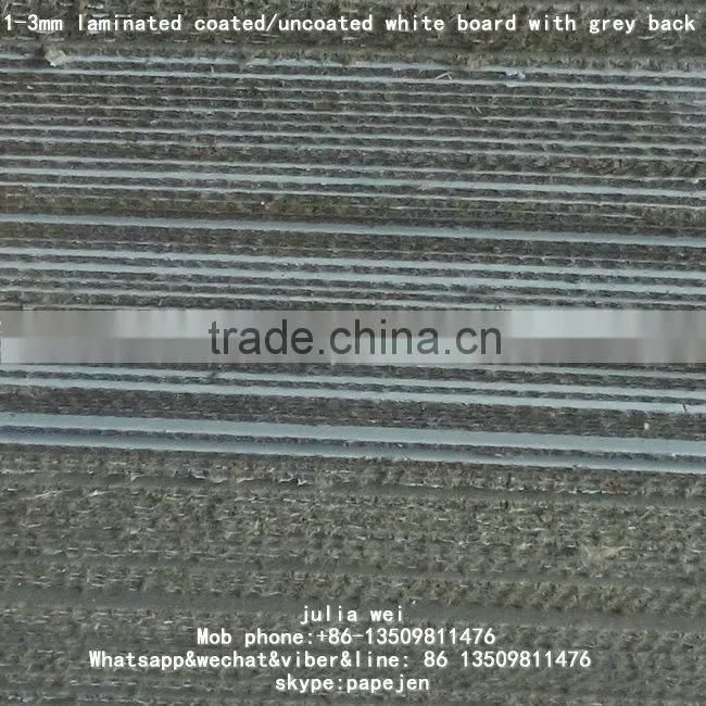 Duplex paper 1.2mm grey back & one side coated duplex board
