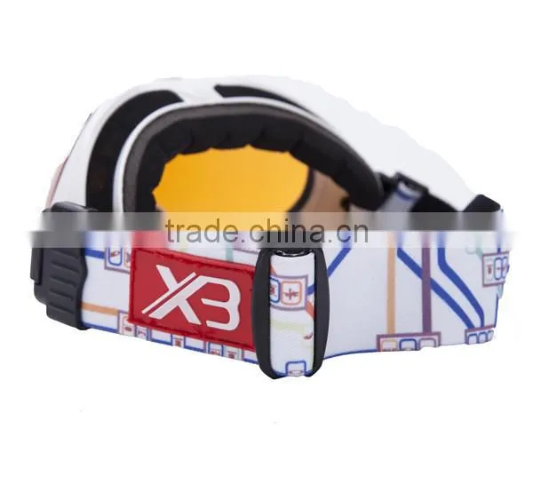 Fast fit headstarp snow glasses, fit over ski goggles