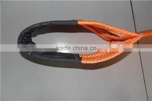 lifting tools flat 100% polyester duplex web sling belt polyester webbing