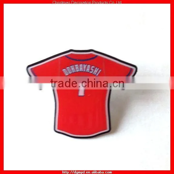 Polo-Shirt stainless steel badges with butterfly cap (MYD-1405)