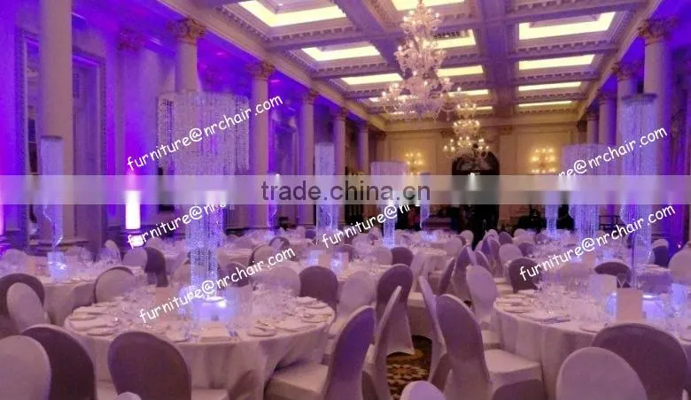 Shanghai event rental acrylic LED lighted decorative table chandeliers centerpecies