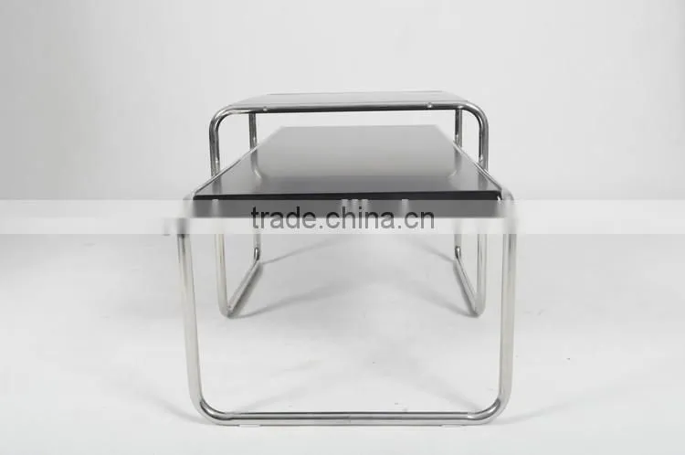 Wooden black cheap rectangular kivaha coffee table set wholesale