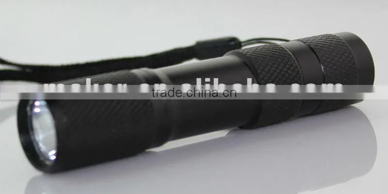 1pc Straw hat LED Aluminum flashlight