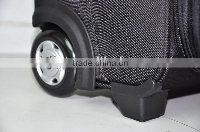 durable polyester designed stylish business laptop trolley case computer wheeled case