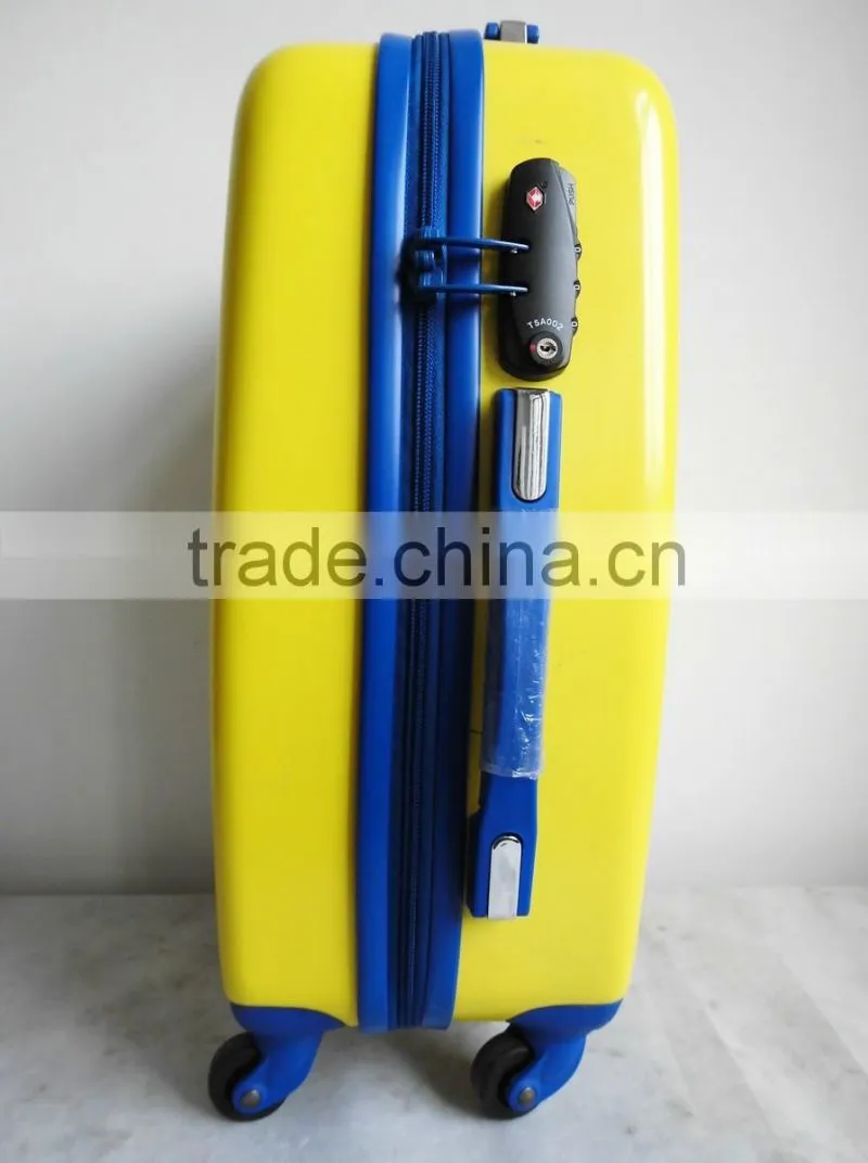 Cute 20" ABS+PC Bright trolley luggage set