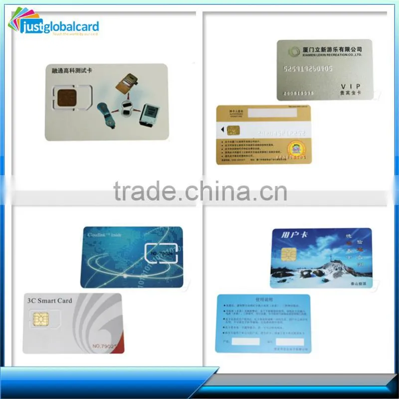 credit card size cmyk offfest printing Customized contact SLE4442 IC card