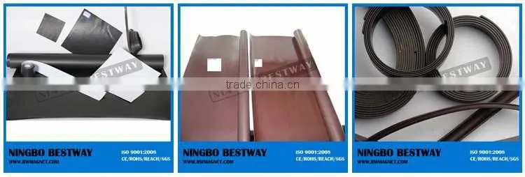 Anisotropy good quality flexible rubber magnet