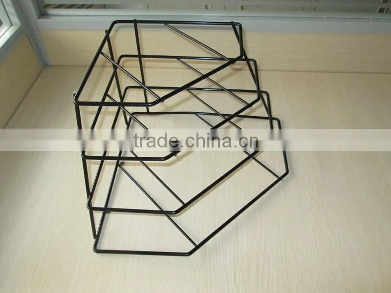 Kithen Counter Top Cabinet Metal Pan Organizer Rack