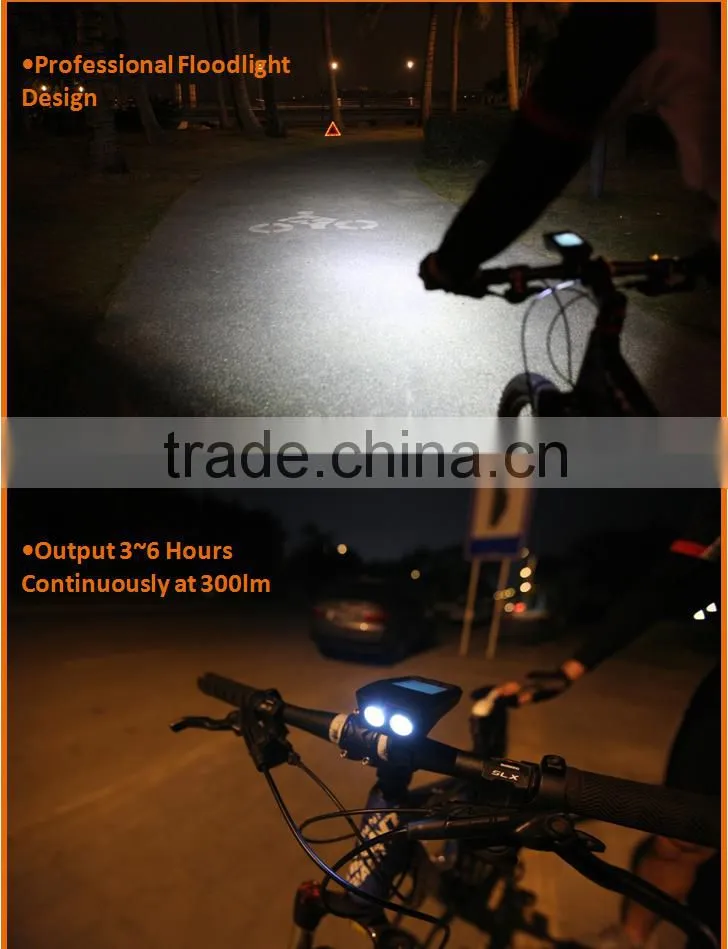 ShanRen Raptor wholesale best prices High Low Off 3 mode 300 lumen led front bicycle lighting system
