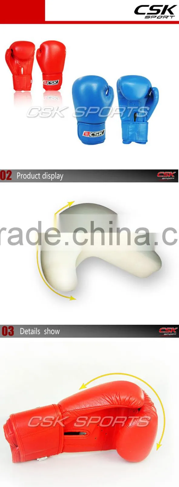 Professional leather working boxing gloves