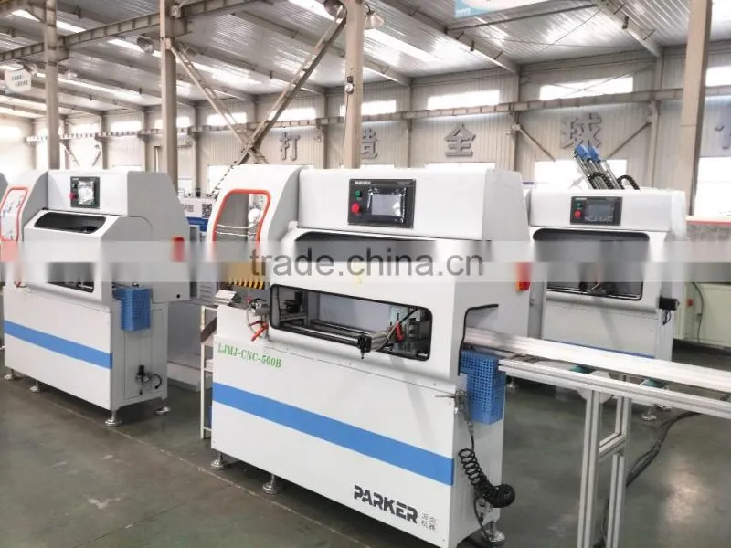 PVC profile CNC Control Double Mitre Cutting Saw/aluminium profile double head cutting machine
