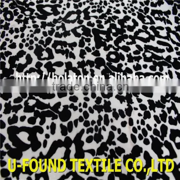 Good Quality Spot Printed Velvet KS Polyester Spandex Velvet Fabric For Garment