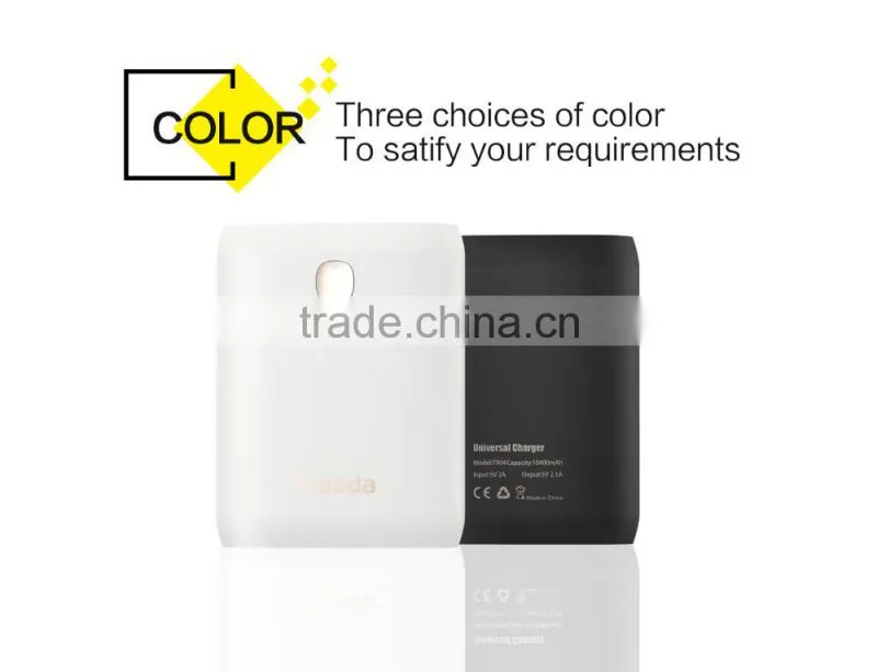 2016 Manufacture OEM promotional mobile xiaomi power bank 10000mah for samsung Note,I7