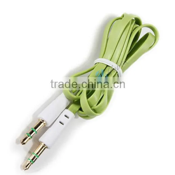 3.5mm M To M Stereo Auxiliary Cable Flat AUX Cable