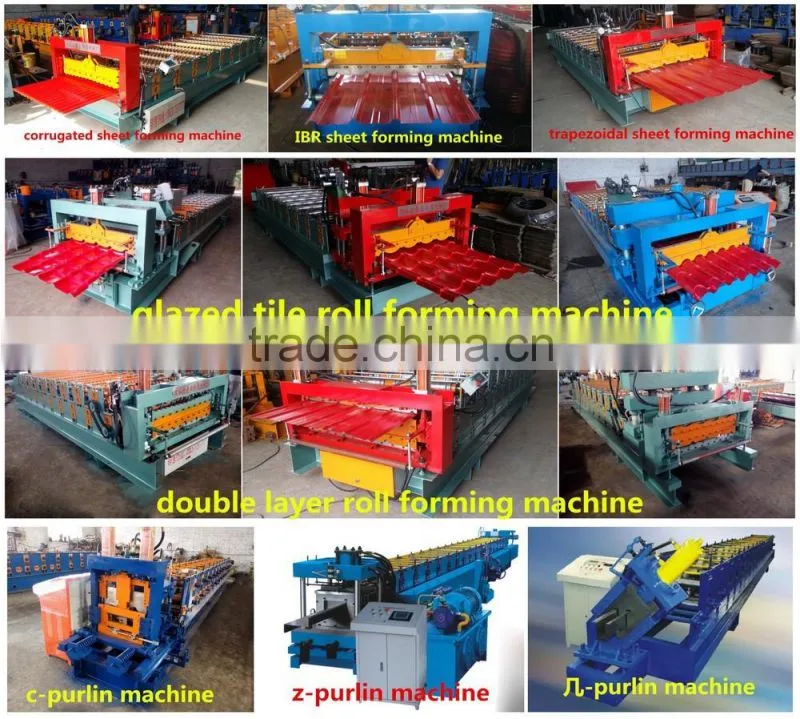 Trapezoid zinc roofing sheet making machine