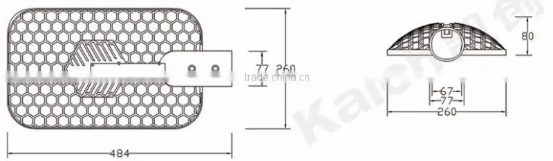 120W 150W 180W Bridgelux/Epistar chips led street light meanwell driver LED street light .