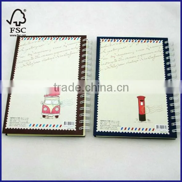 A5 hardcover spiral notebook