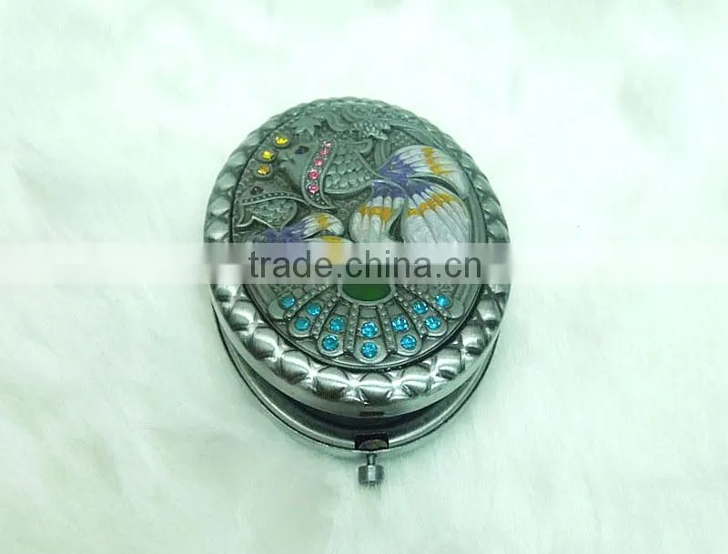 Good selling rhinestone cosmetic compact mirror