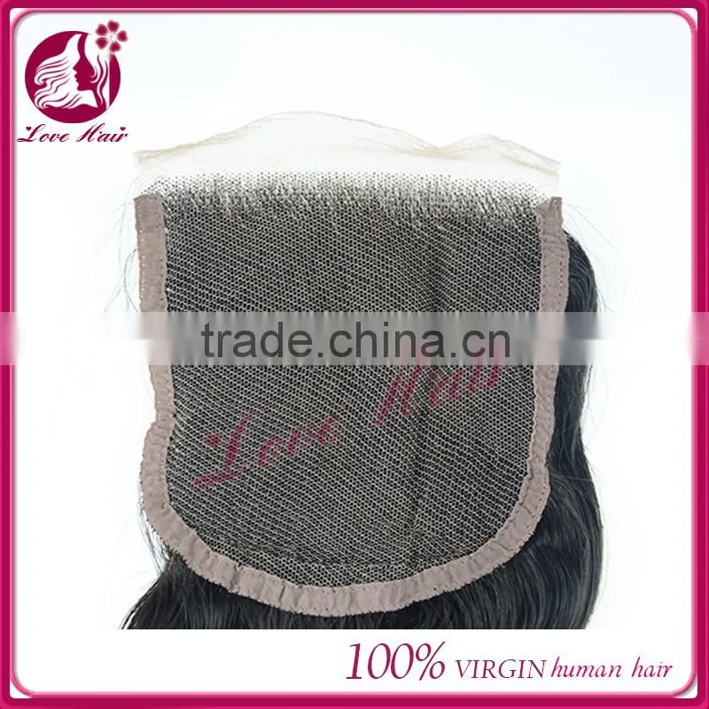 Wholesale Human Hair Body Wave Lace Full closure braziian virgin hair top closure Body Wave