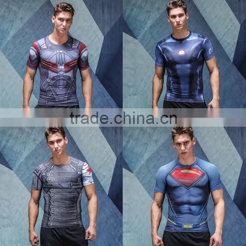 Subilmated Short Sleeve Compression Skin Tight Base layer