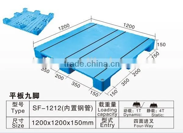 PE pallet, rotary plastic tray tray for food grade material OEN