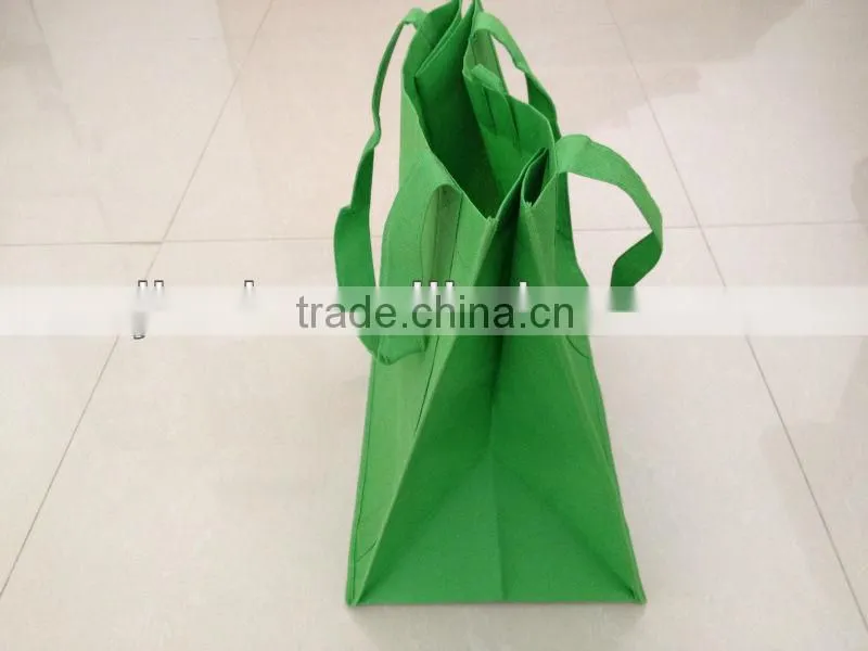 green nonwoven handle bag