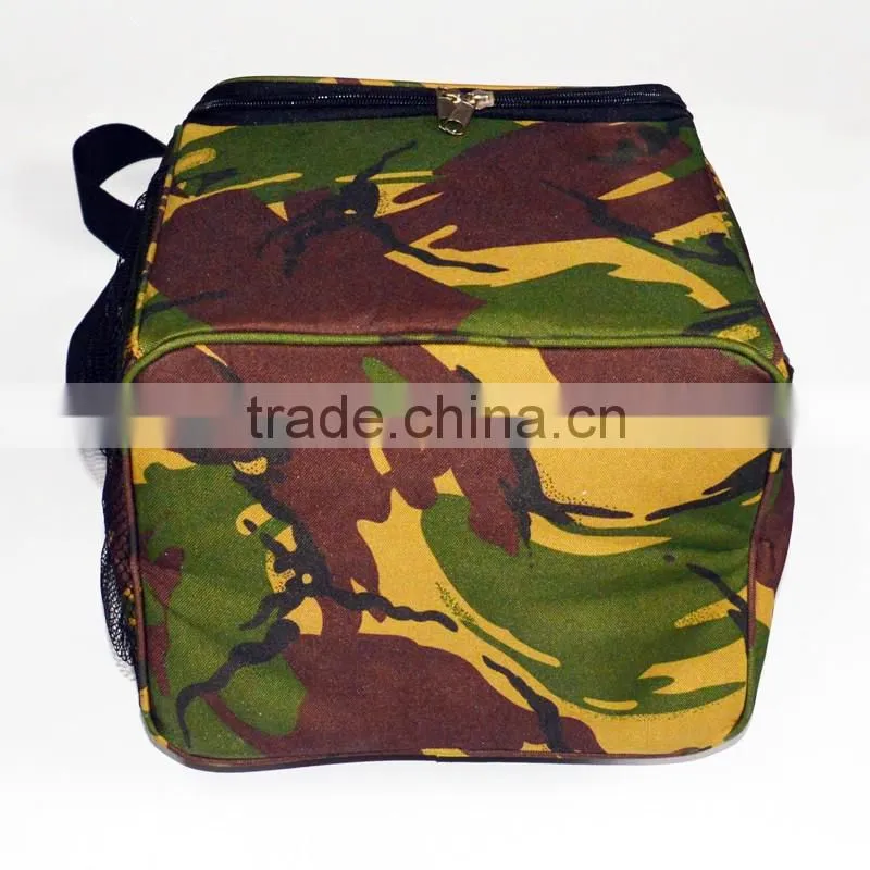 camo printing portable insulated cans beers cooler bag
