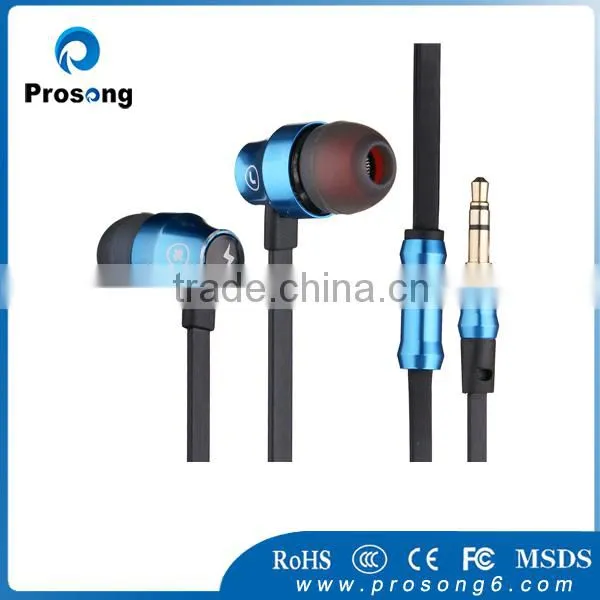 Metal earphone with Mic In-ear Earbud Stereo Earphone