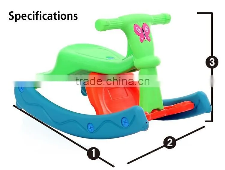 Kids animal folding rocking chairs rocking horse