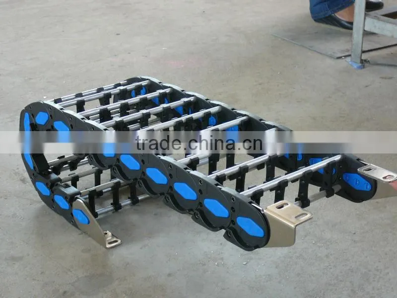 RUIAO nylon-aluminium load-bearing flexible CNC plastic cable chain