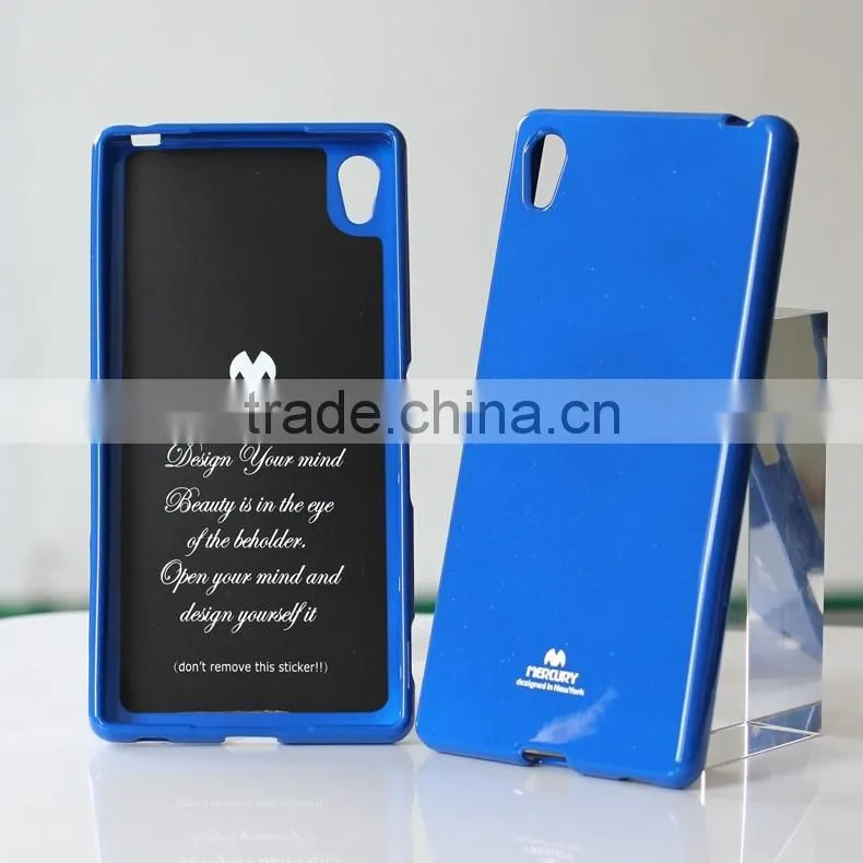 2016 High quality Newsets mercury Jelly Case TPU Case Ultra Slim TPU mobile Phone case for sony xperia z5