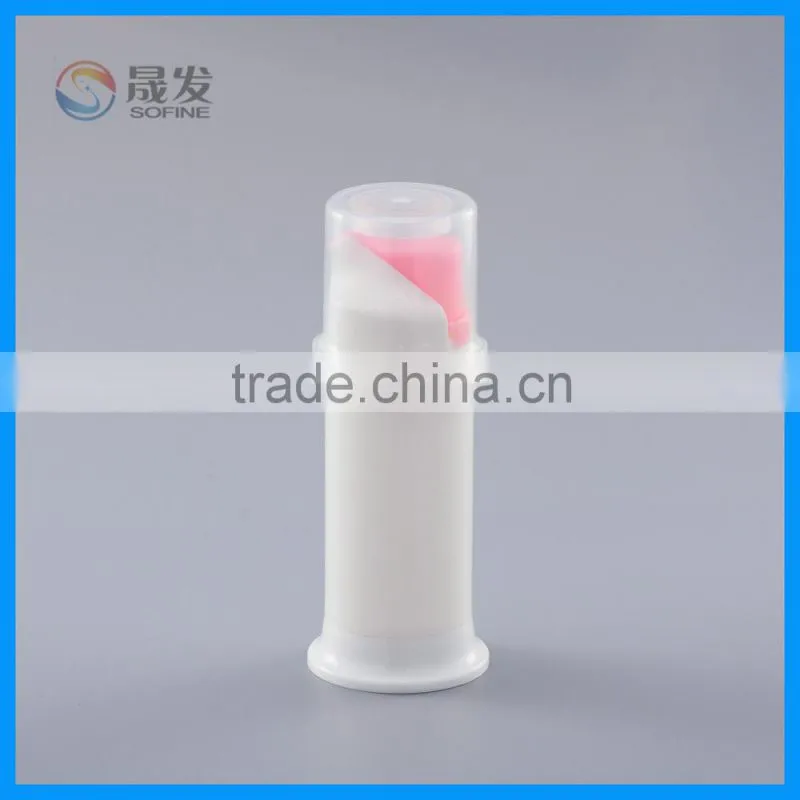 60g Empty plastic airless pump toothpaste bottle