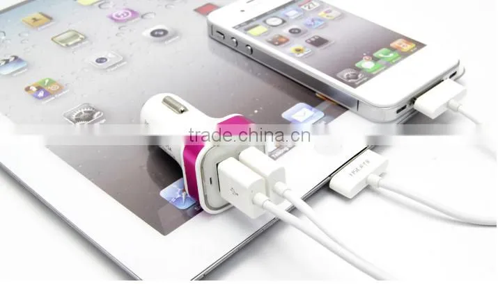 Dual usb car charger 5v 3a for Samsung Galaxy S S4 S3 S2 Note 3 Note 2 Tablet