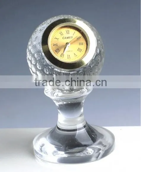 2016 Crystal section heart diamond shape crystal clock