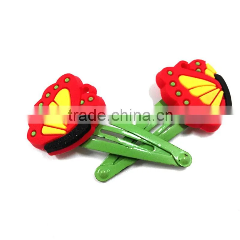 Ice cream shape custom logo plain hair clips