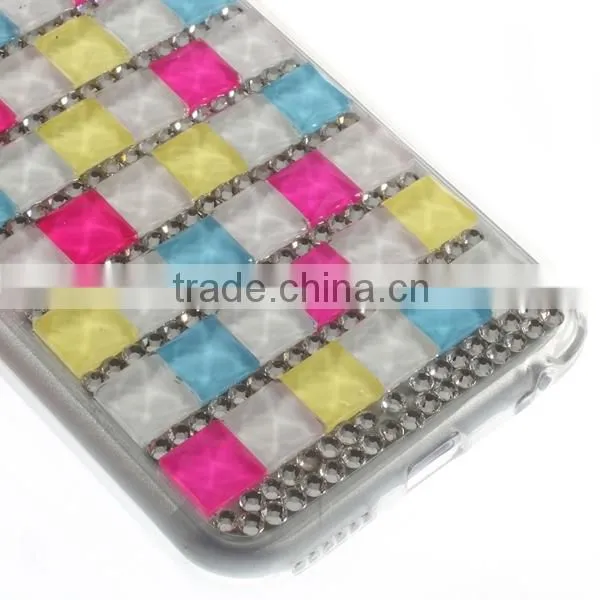 Mobile Phone Accessory Crystals Diamond Tpu Case For Iphone6