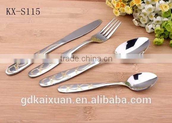 International Stainless Steel Gold Plated Flatware Wholesale