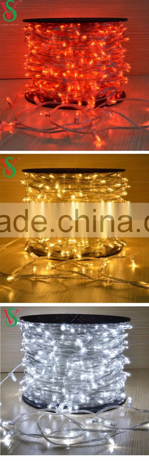 RGB automatic color changing led christmas string light clip light for wedding party decorations