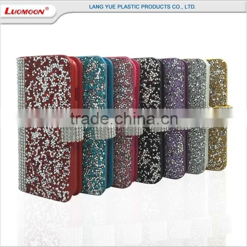 diamond wallet leather phone case cover for huawei ascend y g d u 8825 100 200 330