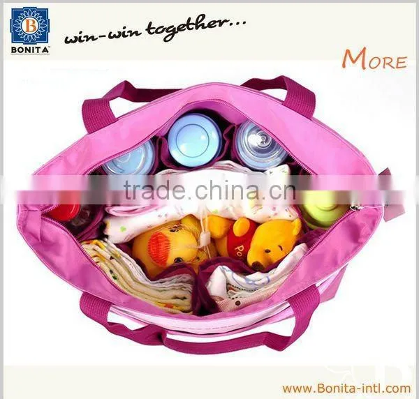 Promotional mammy bag, new design diaper bag, handbag for baby