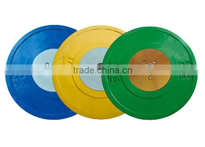Wholesale Calculate Steel Barbell Weight Plate (Rubber Cover)