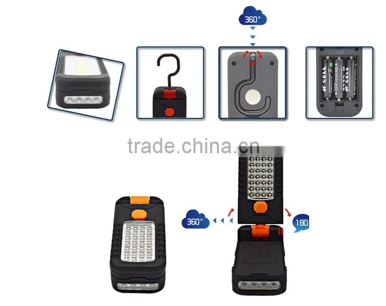 Sales promotion Super Bright 28+4LED Work Light 32LED Lamp With Folding Hook and Magnetic